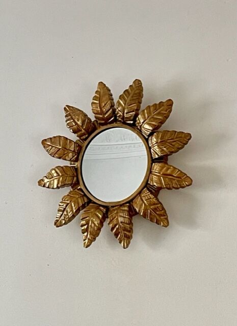 Sun mirror in gilded wood 1960