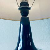 Lampe en céramique bleue nuit
