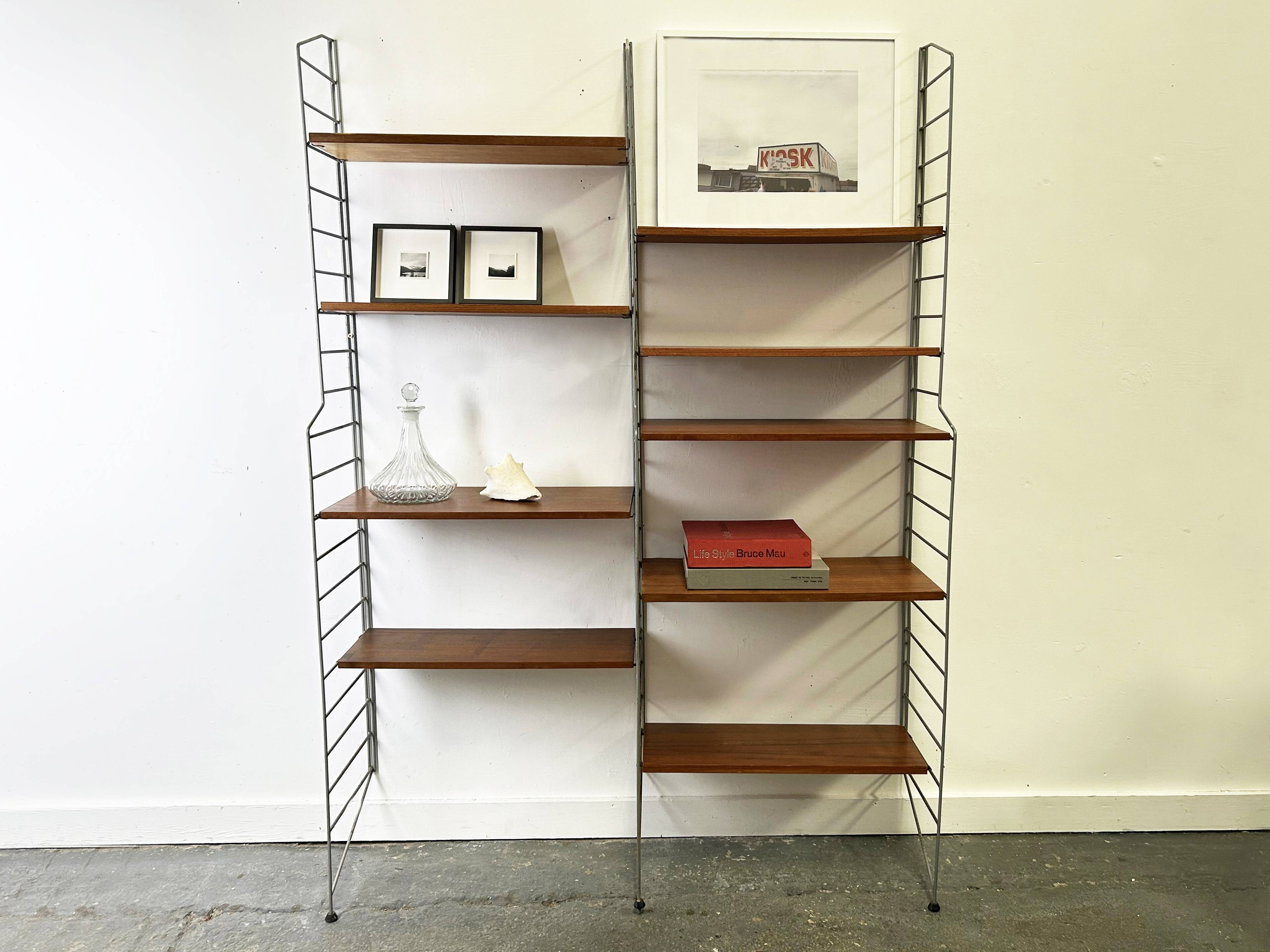 1960s Mid-Century shelving system by Brianco