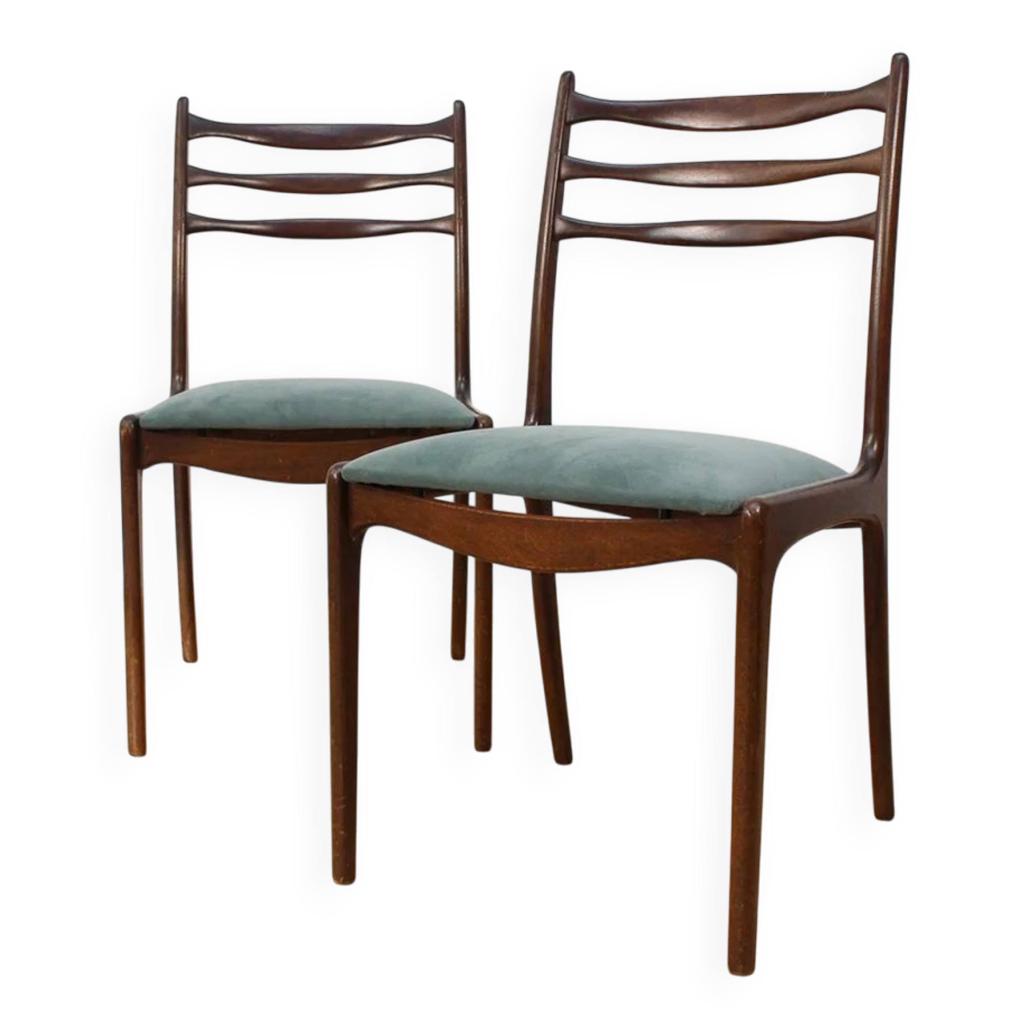Ensemble de 2 chaises en bois de Wiesner-Hager.