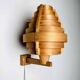 Mounted Pine Veneer Conical Wall Lamp By Hans-Agne Jakobsson For Markaryd, Sweden 1960S
