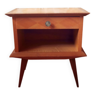 Bedside table with compass feet, 1950s