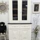 Buffet Two Bodies 19th Century Parisian shabby patina Antique