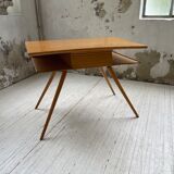 Vintage oak compass desk