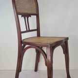 Chaises Art Nouveau en bois courbé (*2)