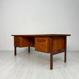1960s Vintage Freestanding Danish Teak Writing Desk by Peter Løvig Nielsen