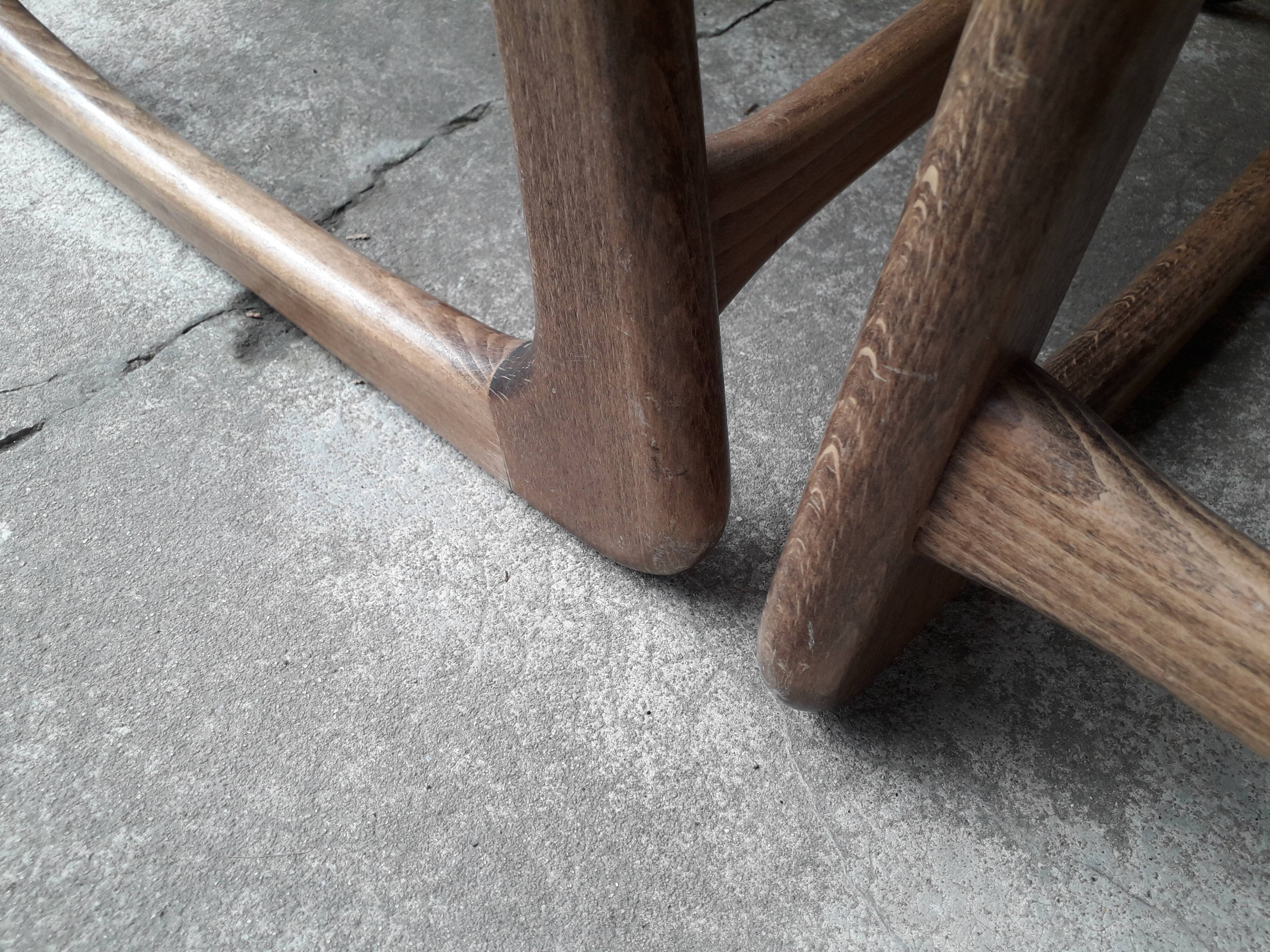 Baumann sled chairs, set of four