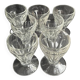 7 port glasses cut crystal