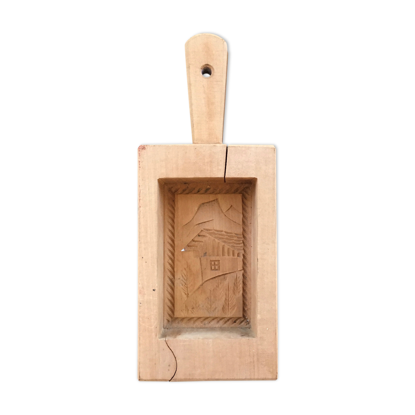 Wooden beure mold