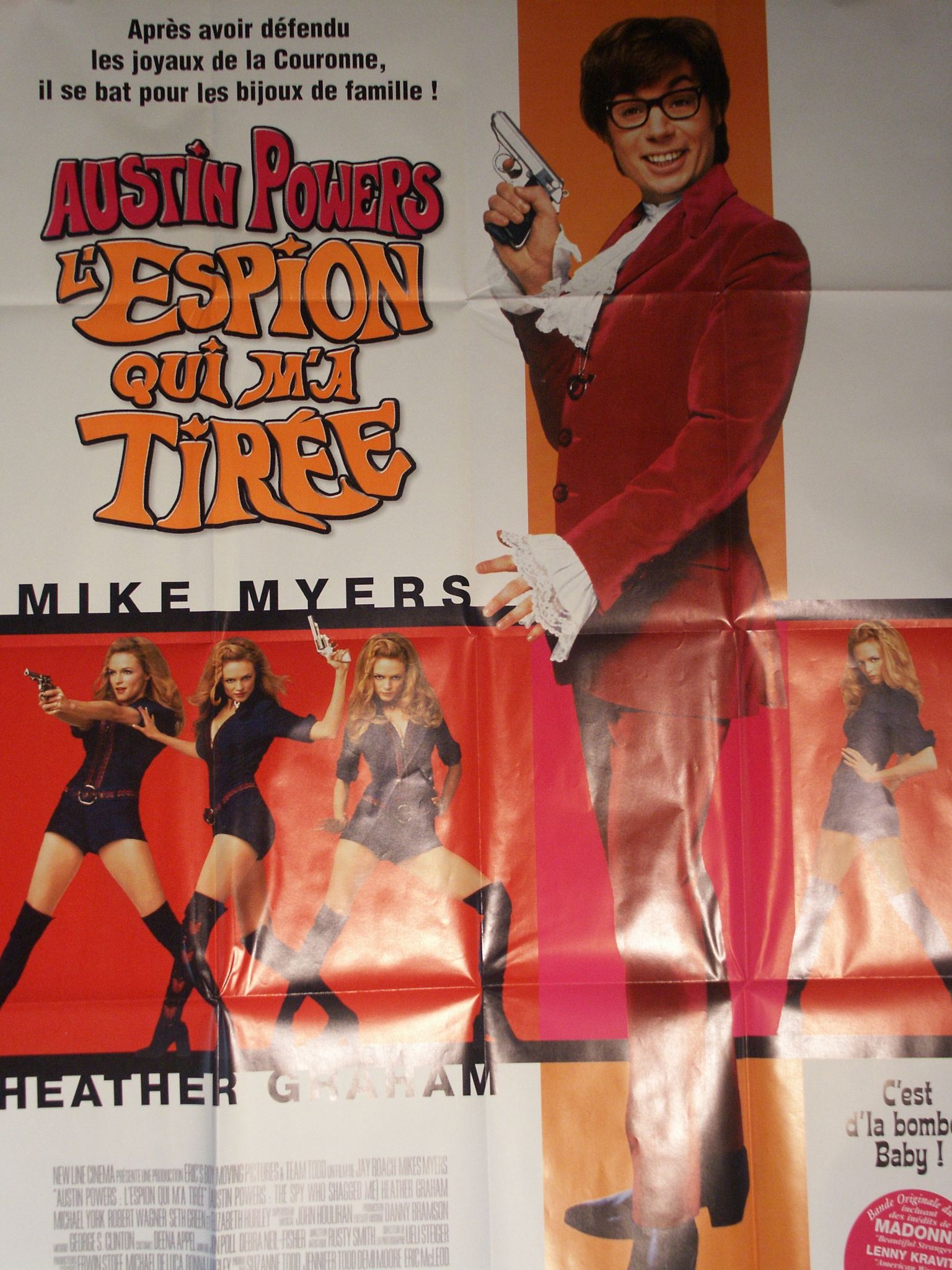 Austin powers 160 x 120 original folded poster