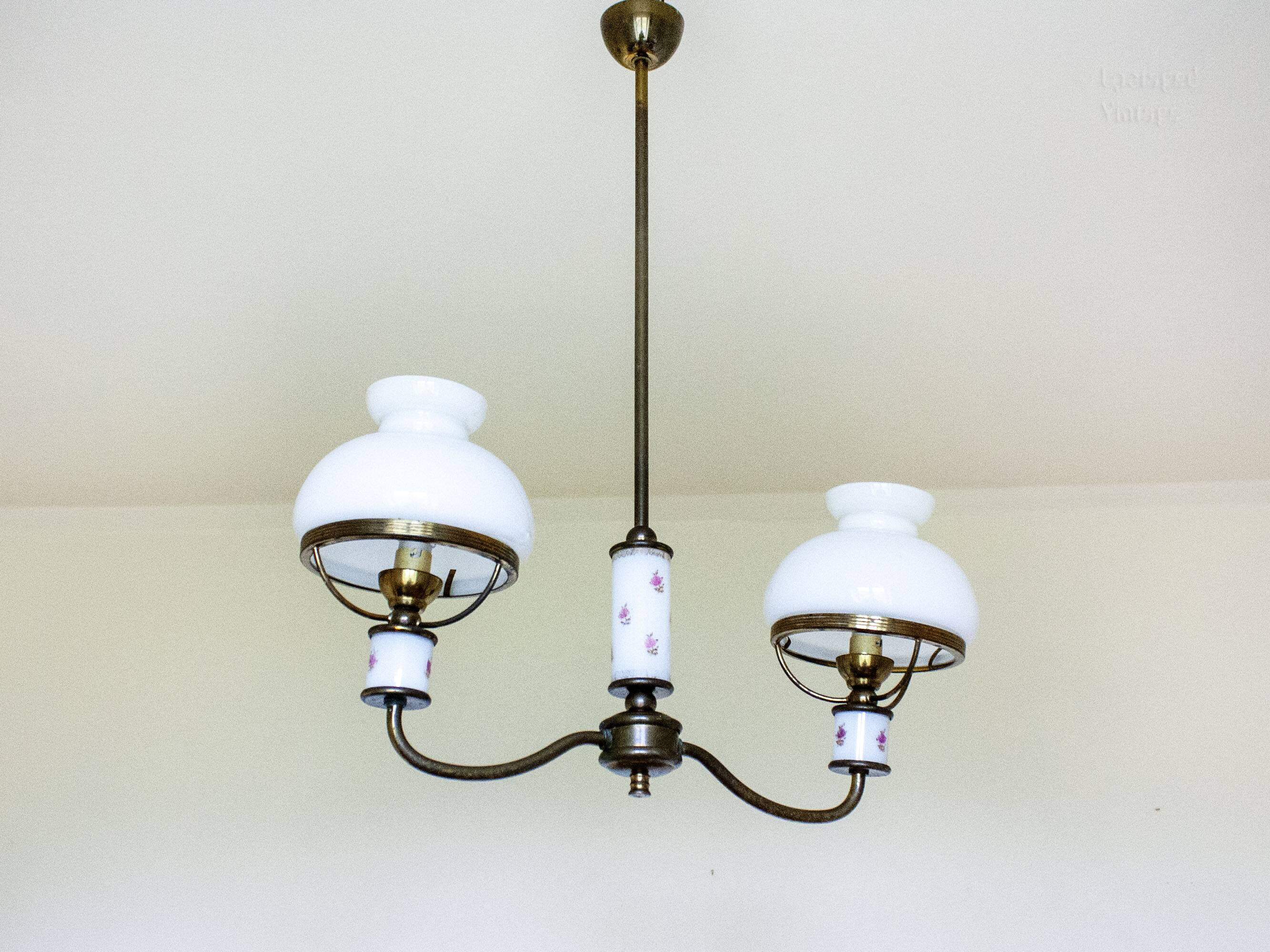 Vintage double ceiling light oil lamp style Lighting