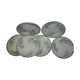 Lot of earthenware 6 plates Terre de Fer model Iris, 1940