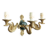 Rare applique murale En Bronze Style Empire Cygne