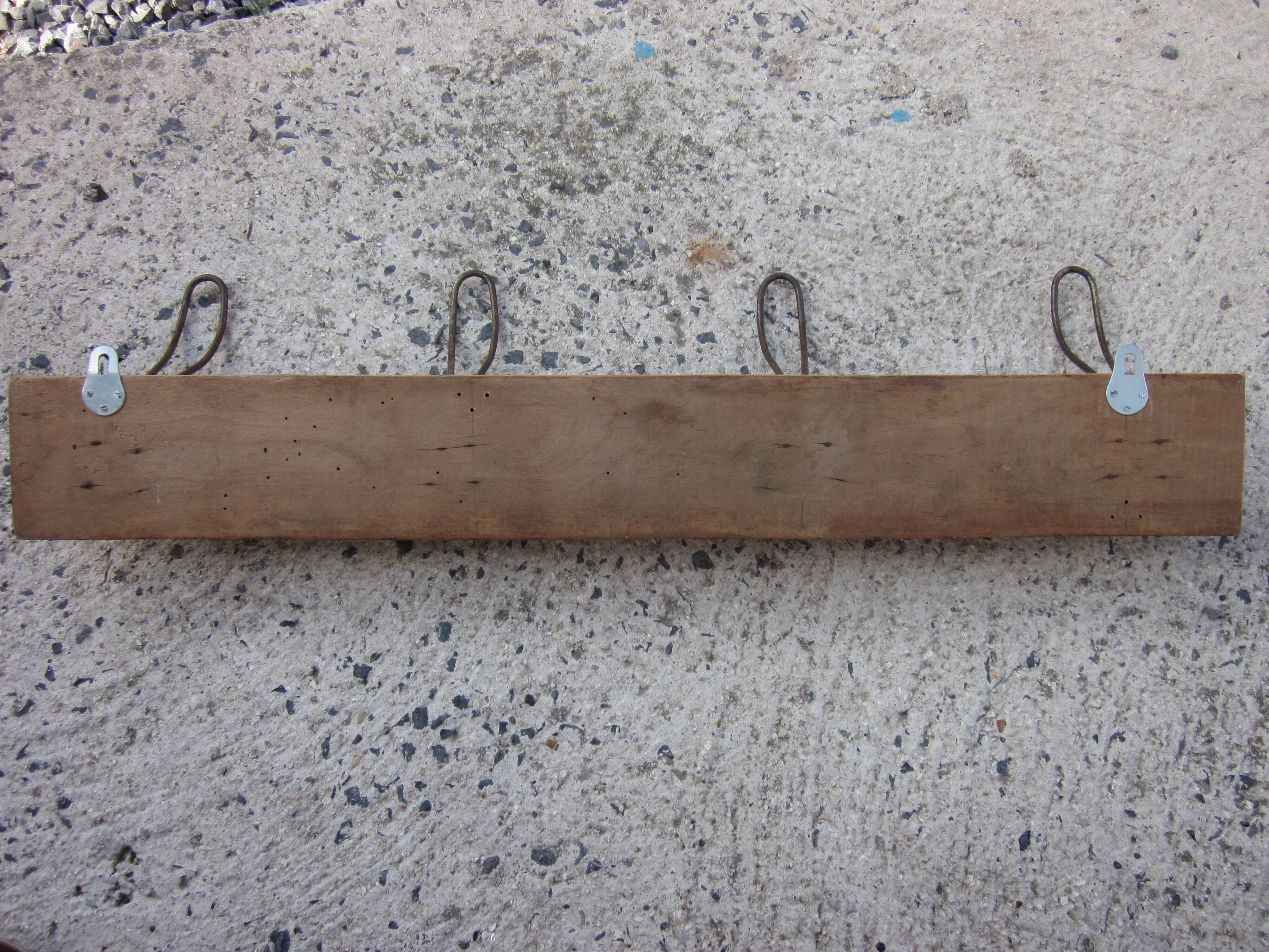 Old coat rack 4 coat hooks