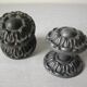 Set of 2 cast iron metal door handles 7.3 cm old door locksmith