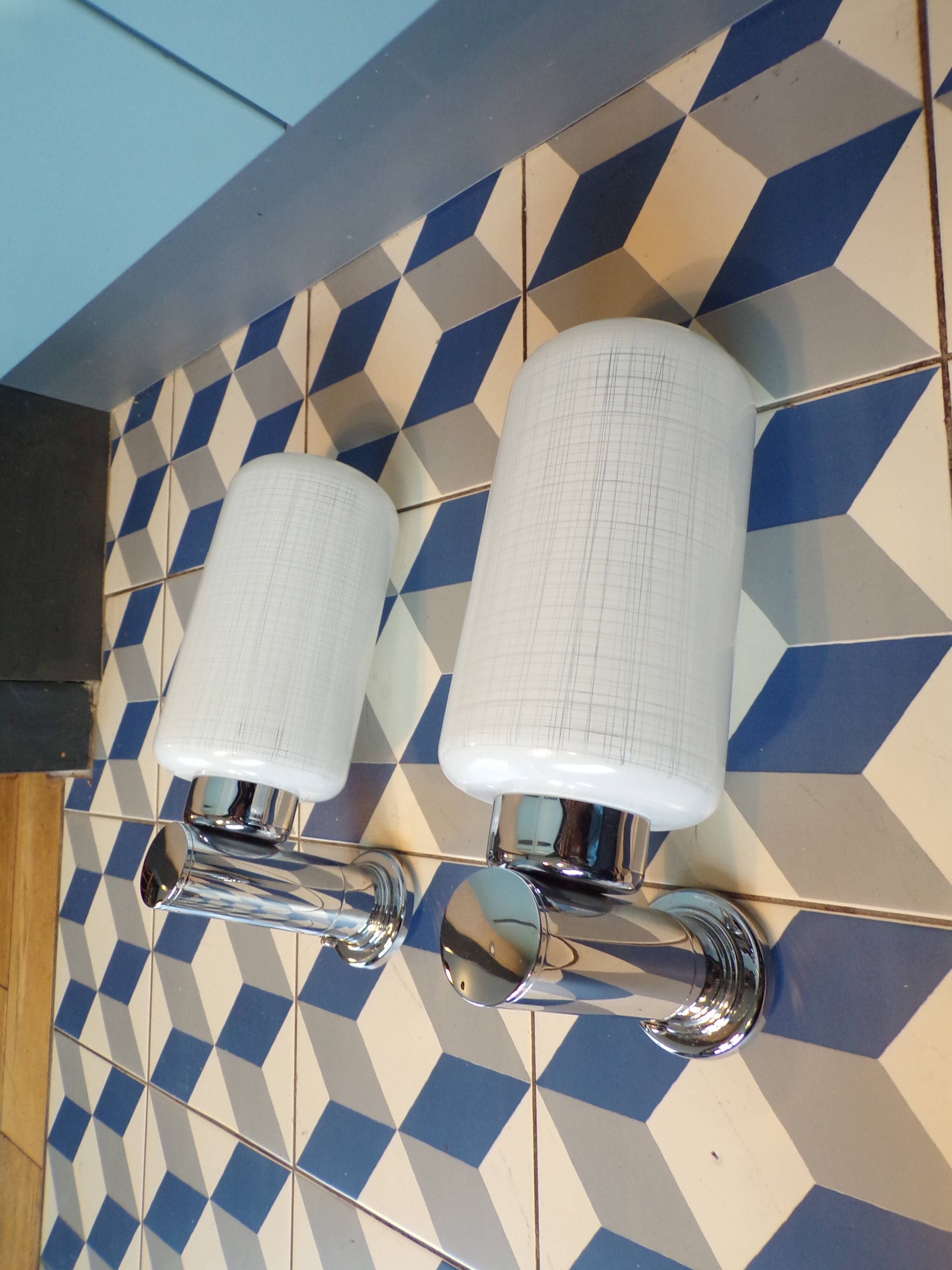 Pair of Keuco Leuchten wall lights