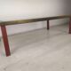 Glass brass coffee table
