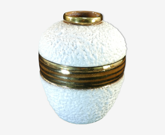Vase art deco en ceramique signé Louis Dage