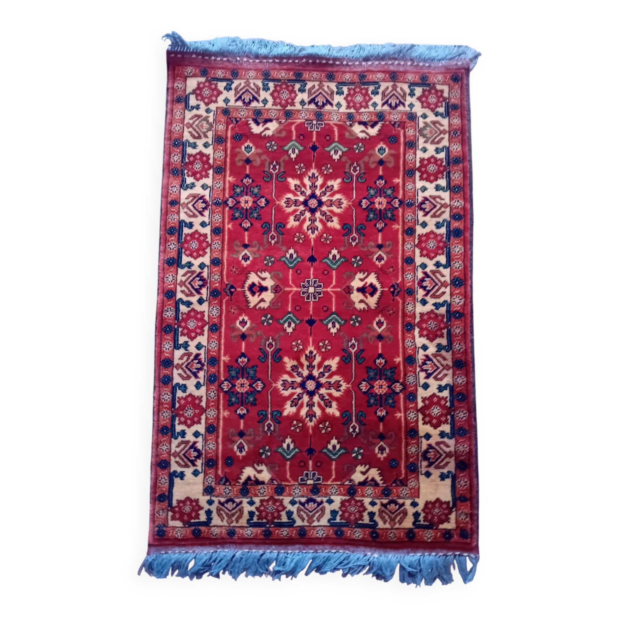 Handmade Pakistani Kazak Rug 128x85cm