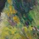 Oil painting on panel early 1900 landscape impressionist frame