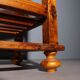 Antique library in painted fir walnut, Italy, early 20th century.