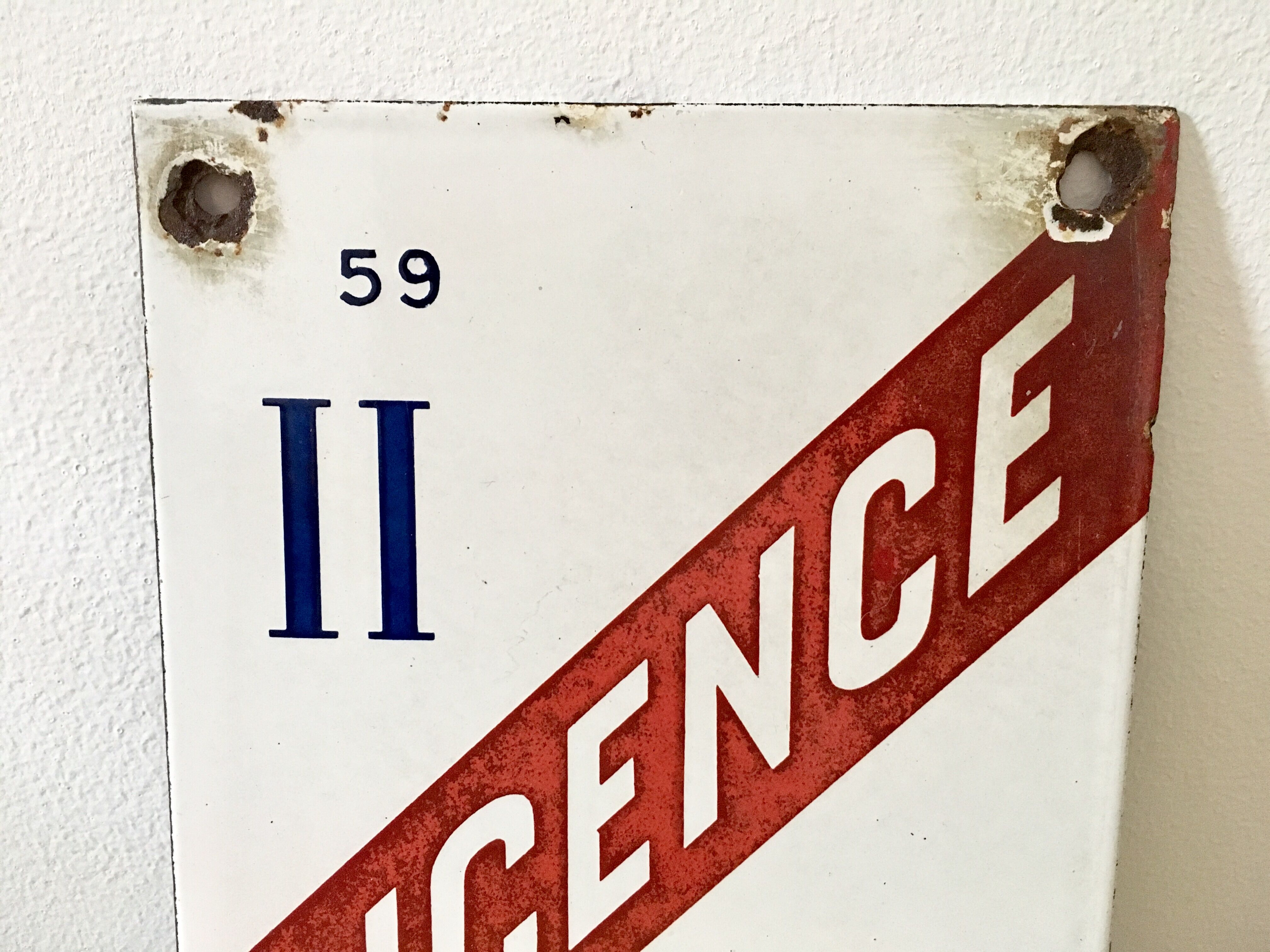 Enamelled plate license II Act of 1941