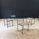 Postmodern Alice Dining Chairs from Cidue, Italy, 1980s, Set of 4