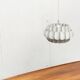 Mid-century white metal Swiss suspension by H. Zender for Temde.