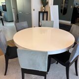 Ligne Roset white lacquered table