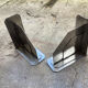 Pair of vintage industrial style metal bookends