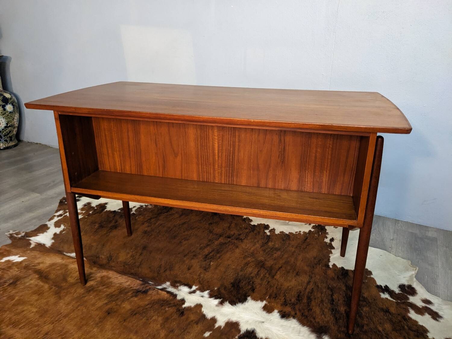 Small Scandinavian teak desk