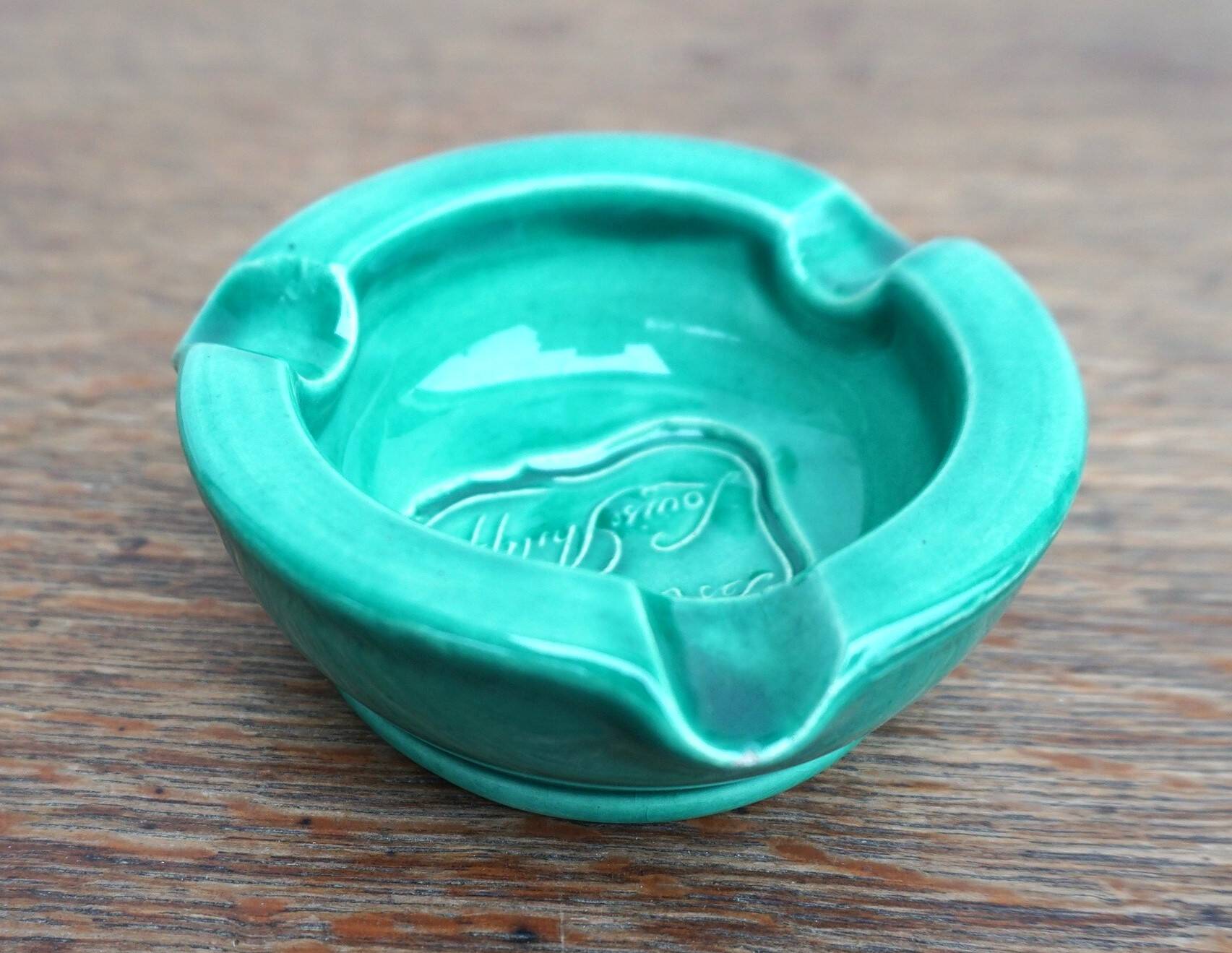 1950s ceramic ashtray signed Charlotte Corbin