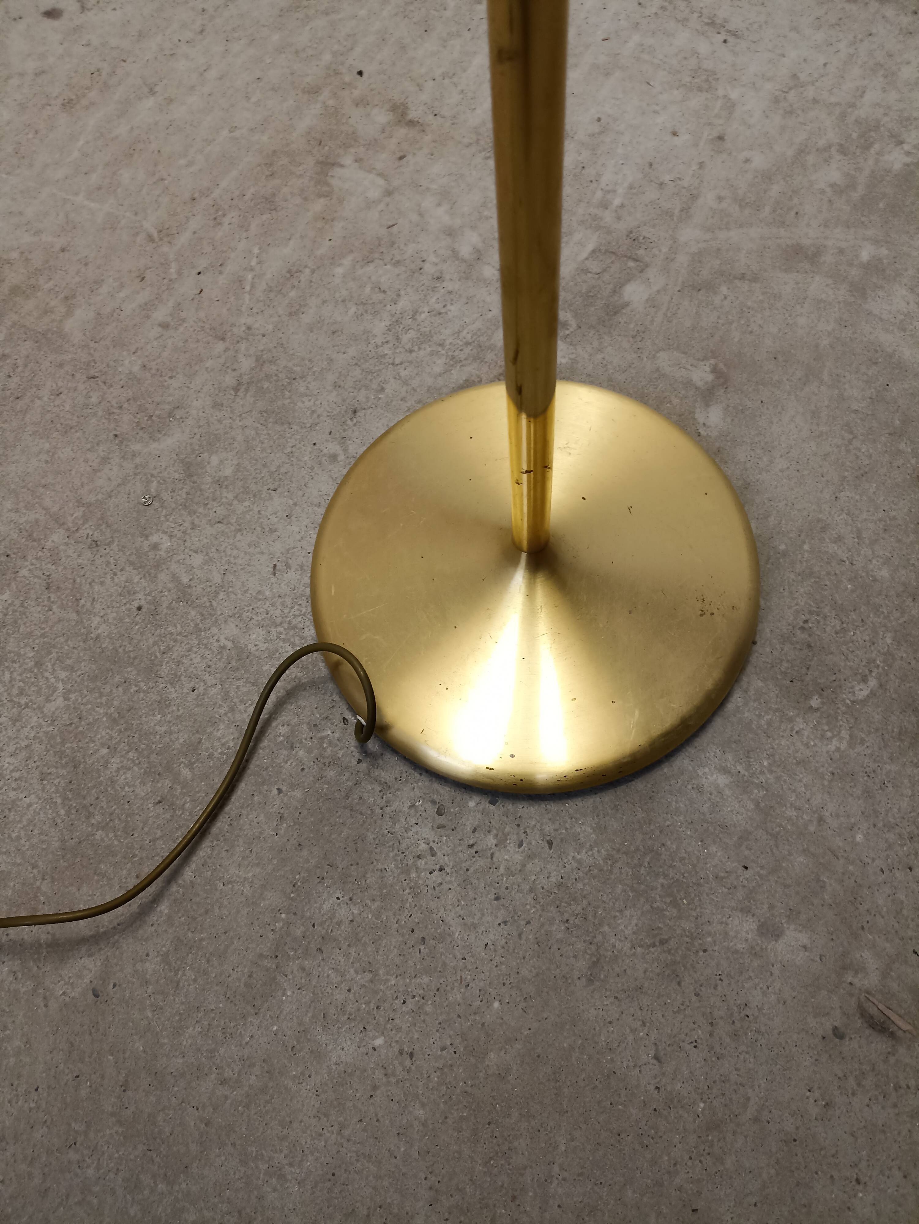 Solid brass floor lamp
