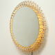 Illuminated flower mirror by Emil Steynar for Rupert Nikoll, Austria 1960s, 68cm.