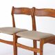 2 of 5 Vintage Danish Chairs 1960s - Walnut Chair Frame
