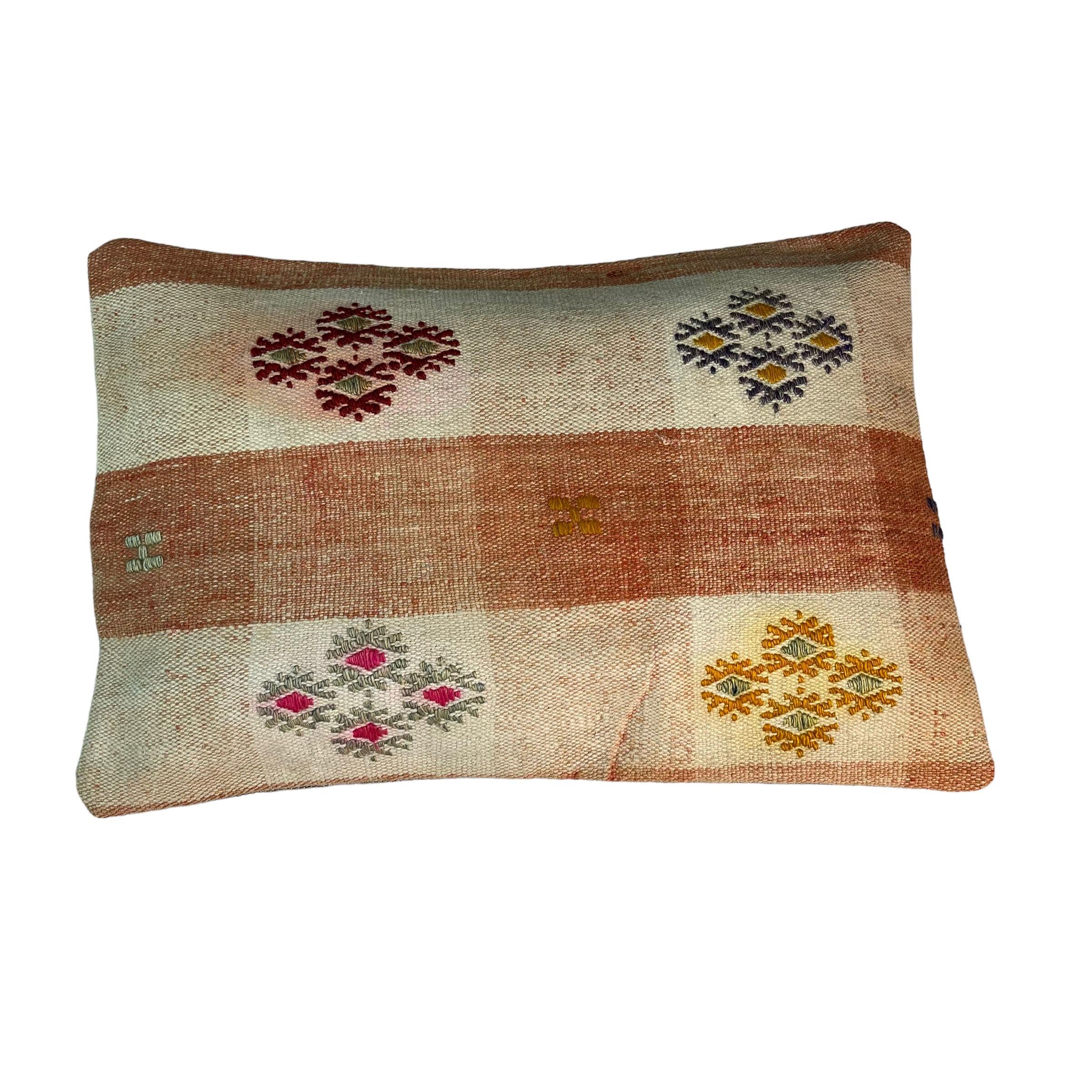 Housse de coussin kilim turc vintage, 30 x 50 cm