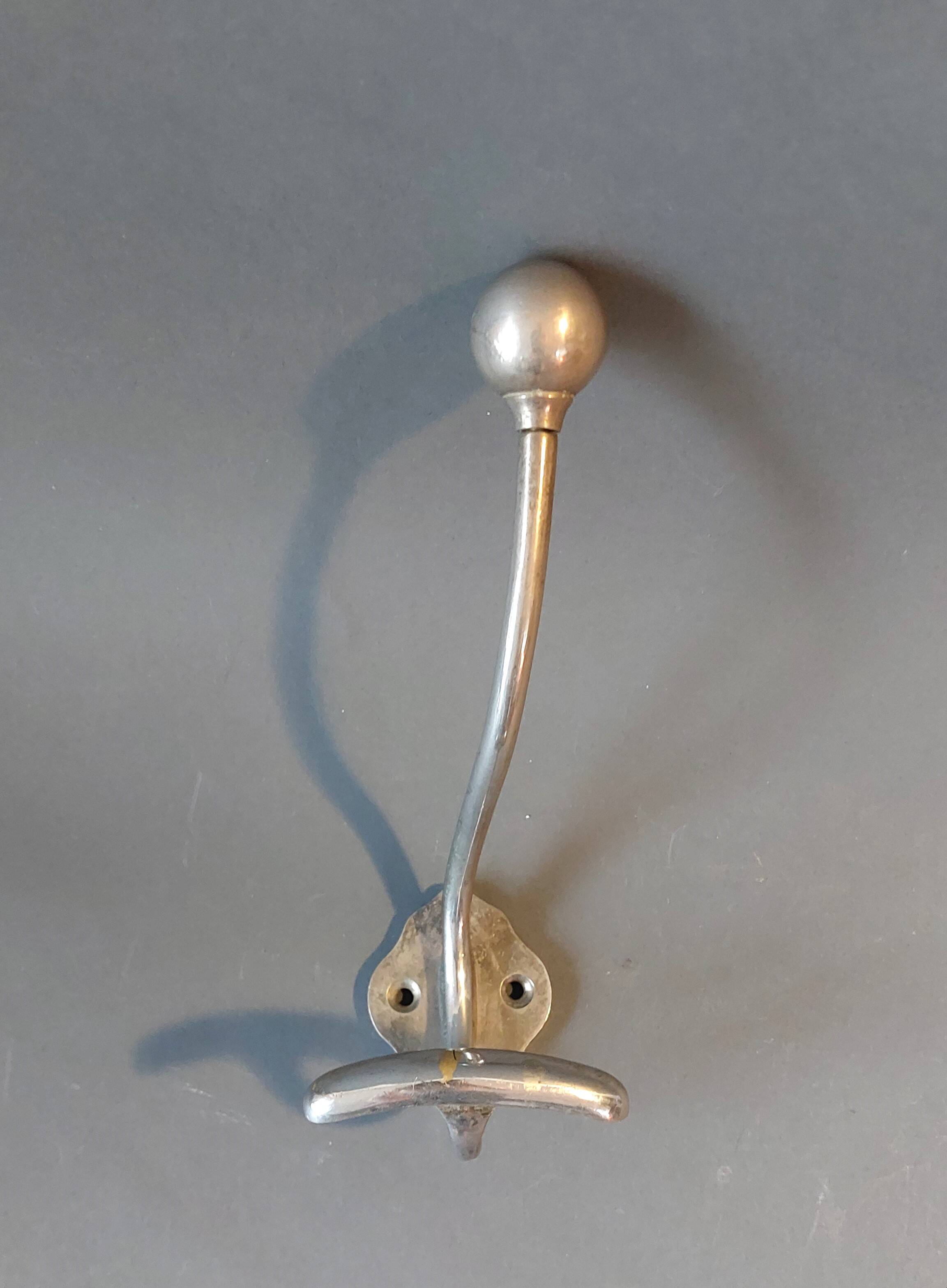 Hat hook in silver-plated brass 1940.