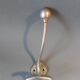 Hat hook in silver-plated brass 1940.