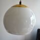 White opaline suspension and gilded brass from the 1960s.