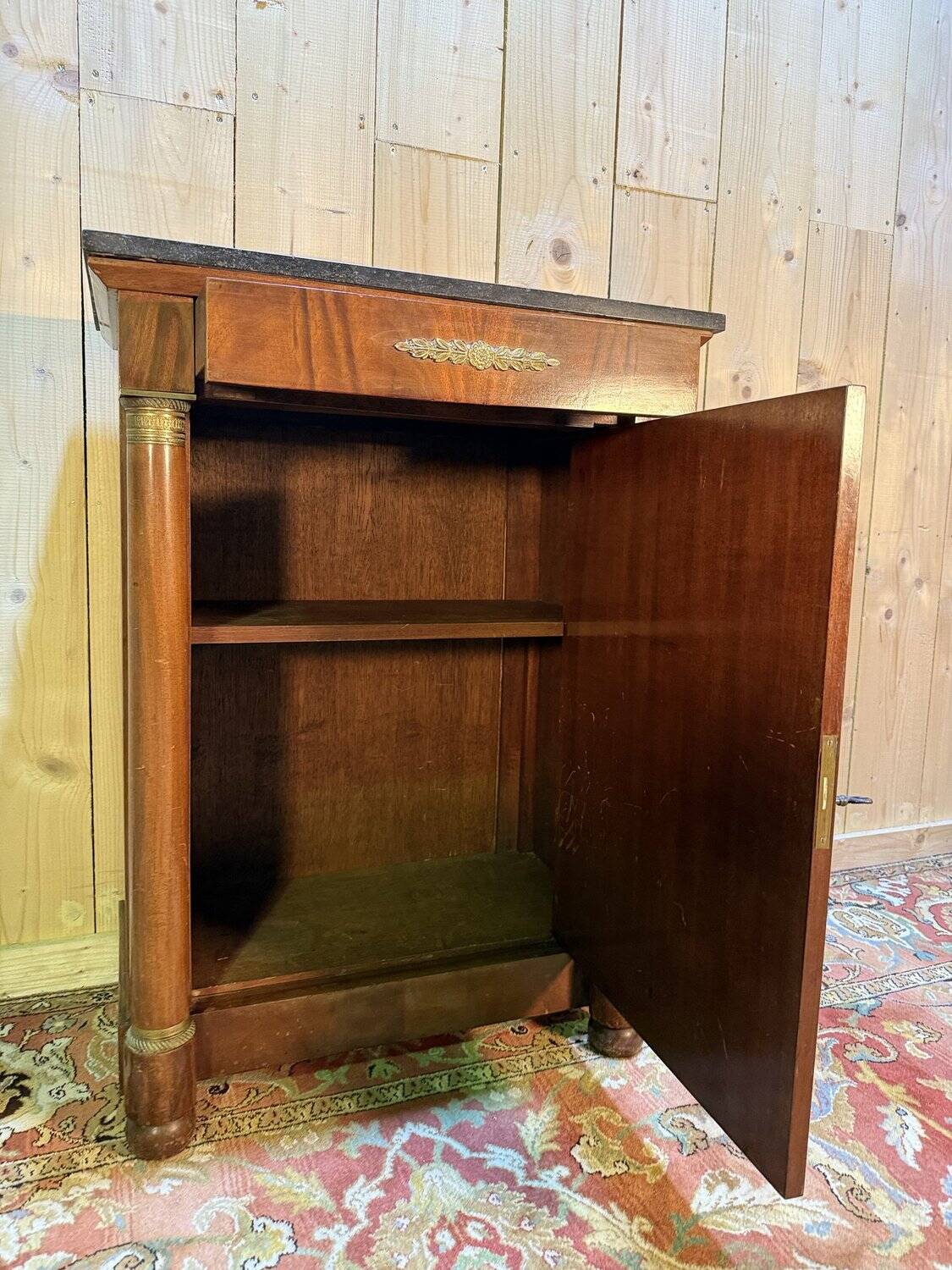 Confiturier - Empire-style one-door sideboard