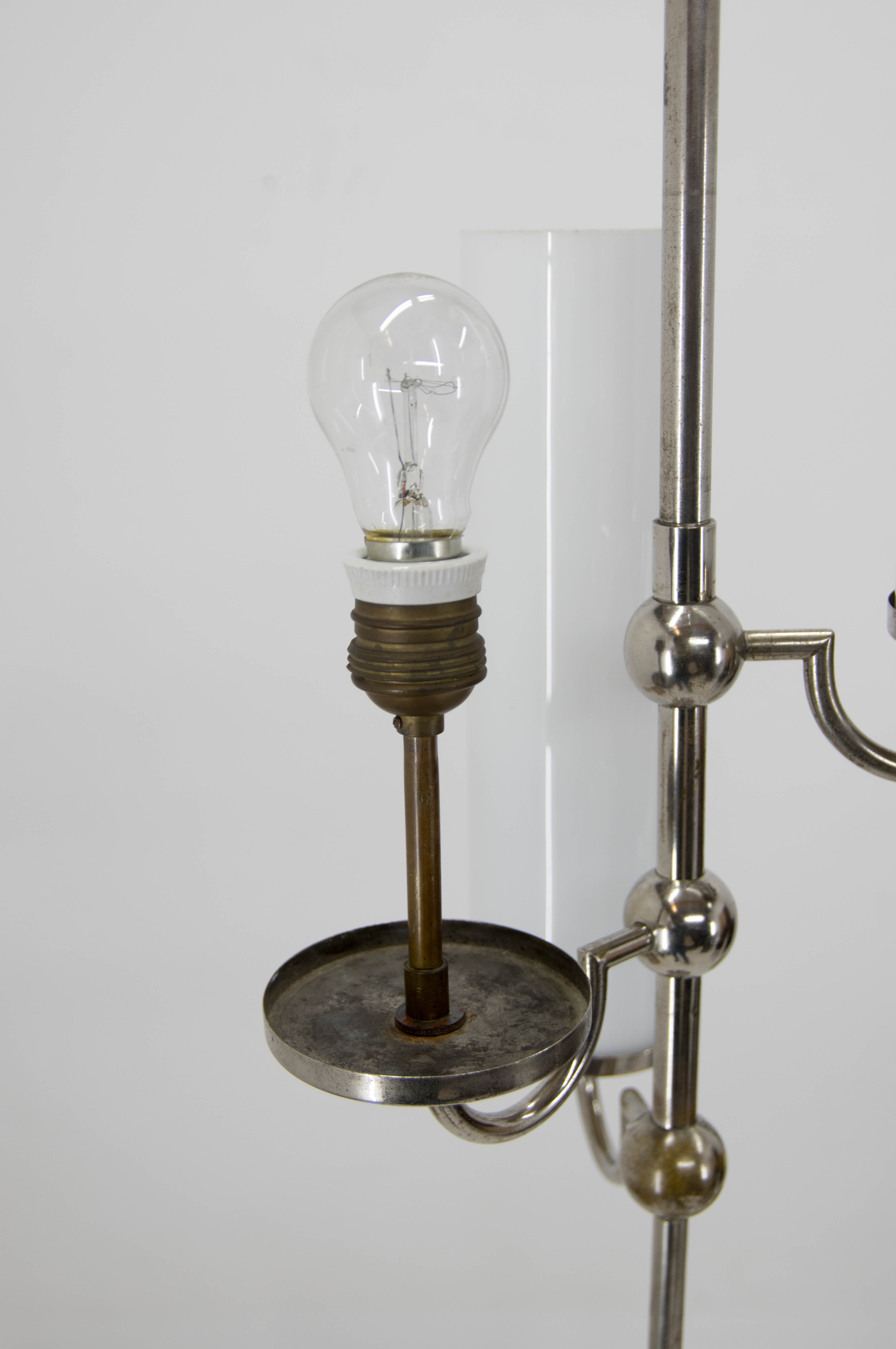 Art deco tubular chandelier, 1930s