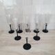 8 Octagonal Pied Noir Champagne Flutes