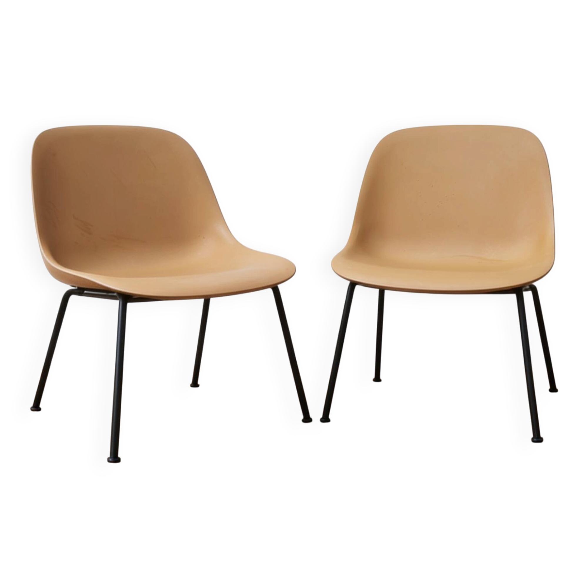 Pair of Fiber Lounge armchairs, Muuto