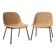 Pair of Fiber Lounge armchairs, Muuto