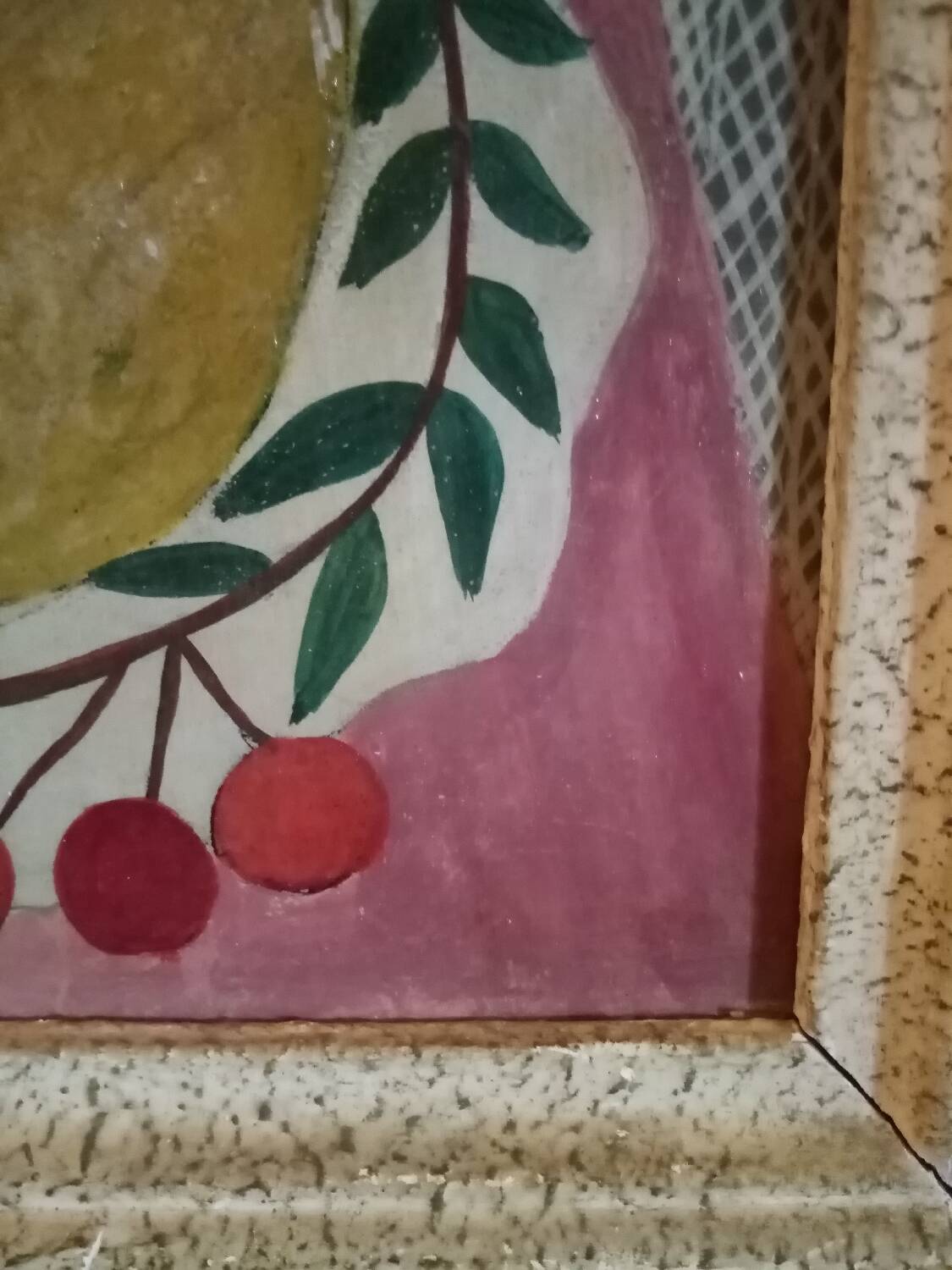 Oil painting on masonite Tusnelda Sanders