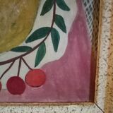 Peinture huile sur masonite Tusnelda Sanders