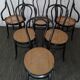 Set of 6 chairs 70s canned black bars