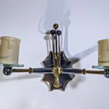 Paire d’appliques spoutnik 1950