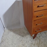 Scandinavian vintage dresser from the 60s teak feet compass