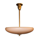 Art Deco pendant lamp in frosted glass, 1960.